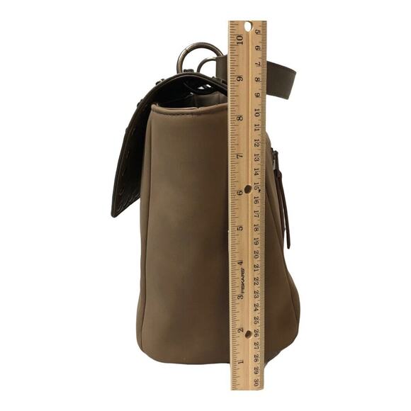 Universal Threads Brown Top Handle Handbag 12x9 Faux Leather Satchel - Picture 7 of 12